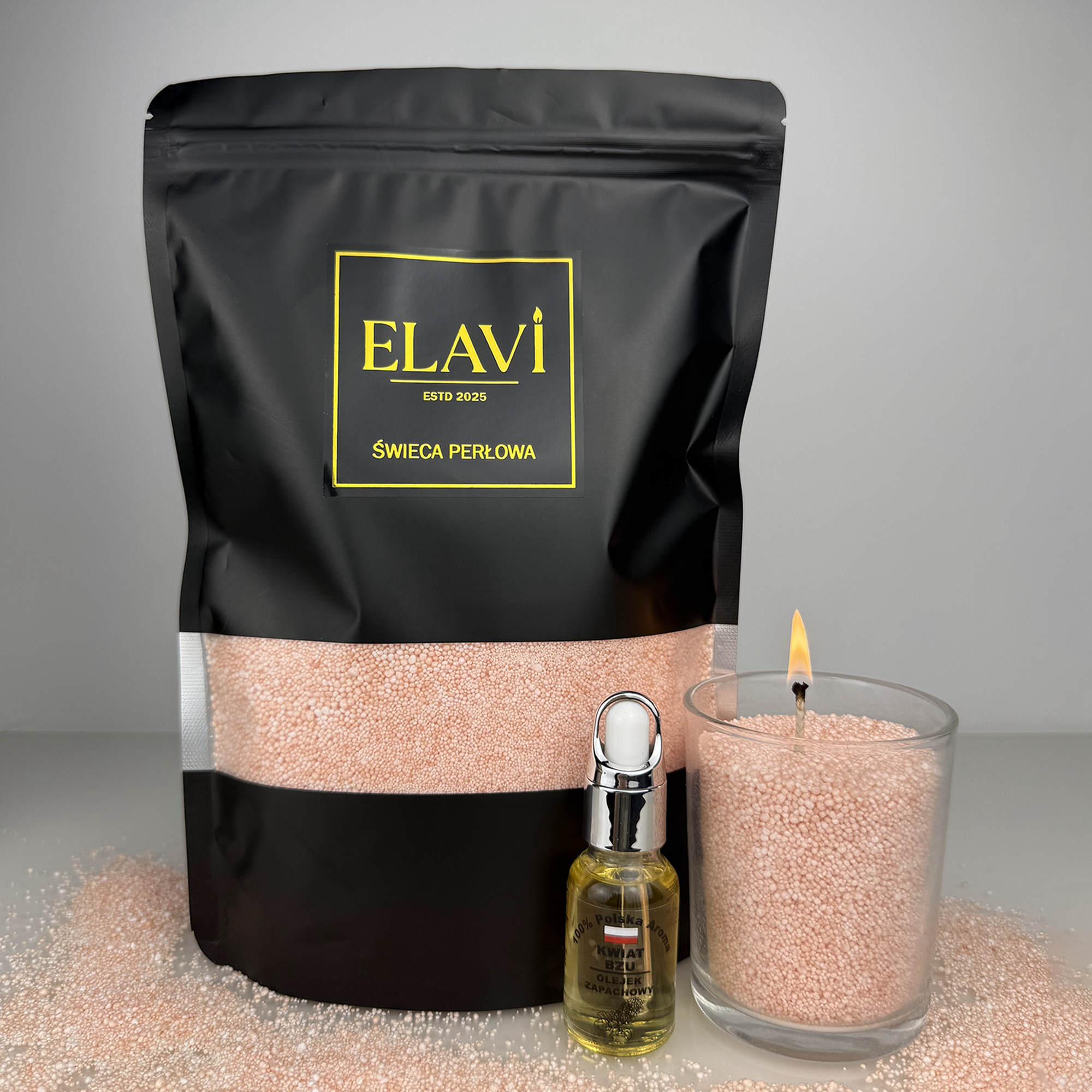 ELAVI WOSK PERŁOWY RUBINOWY BLASK