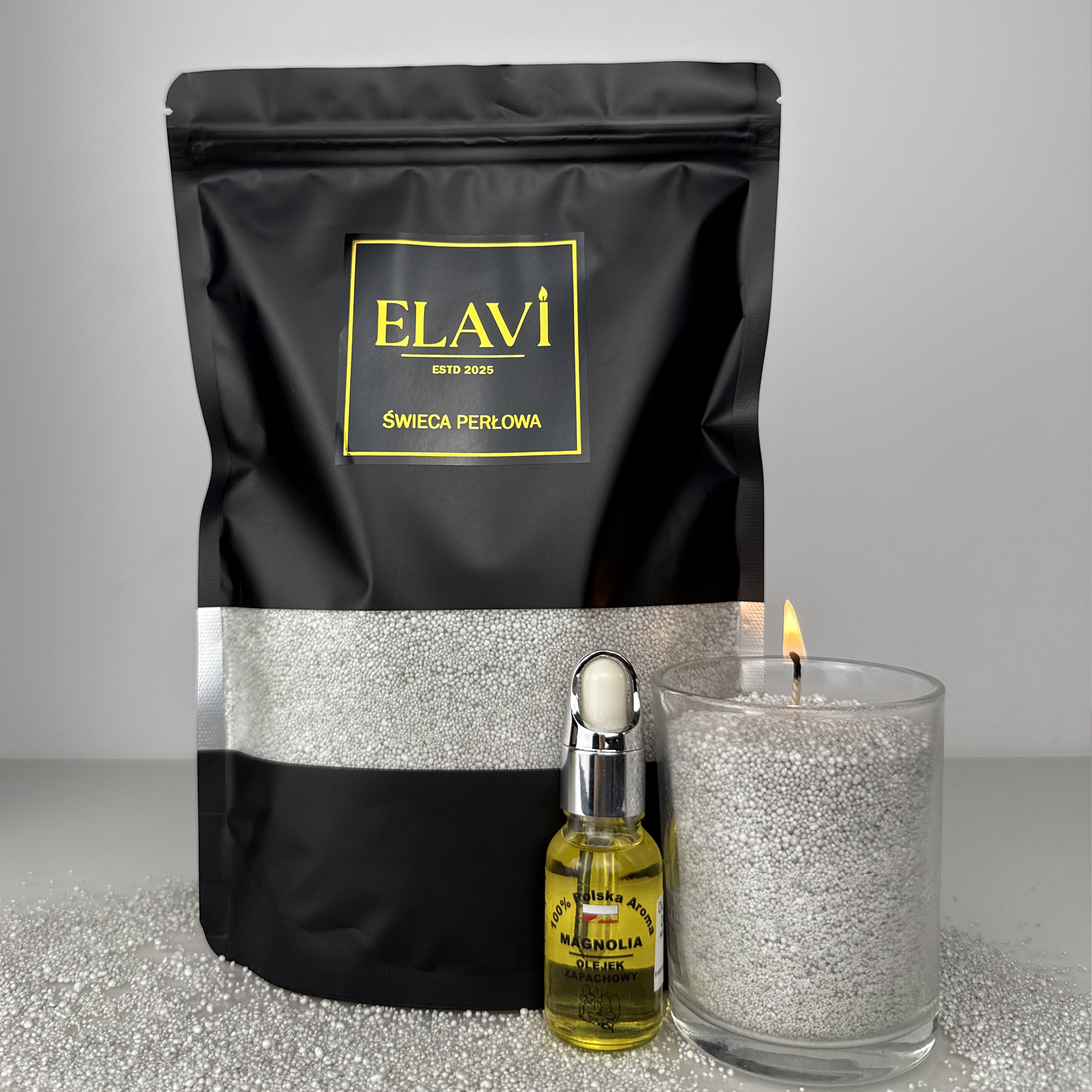 ELAVI WOSK PERŁOWY SREBRNA PERŁA