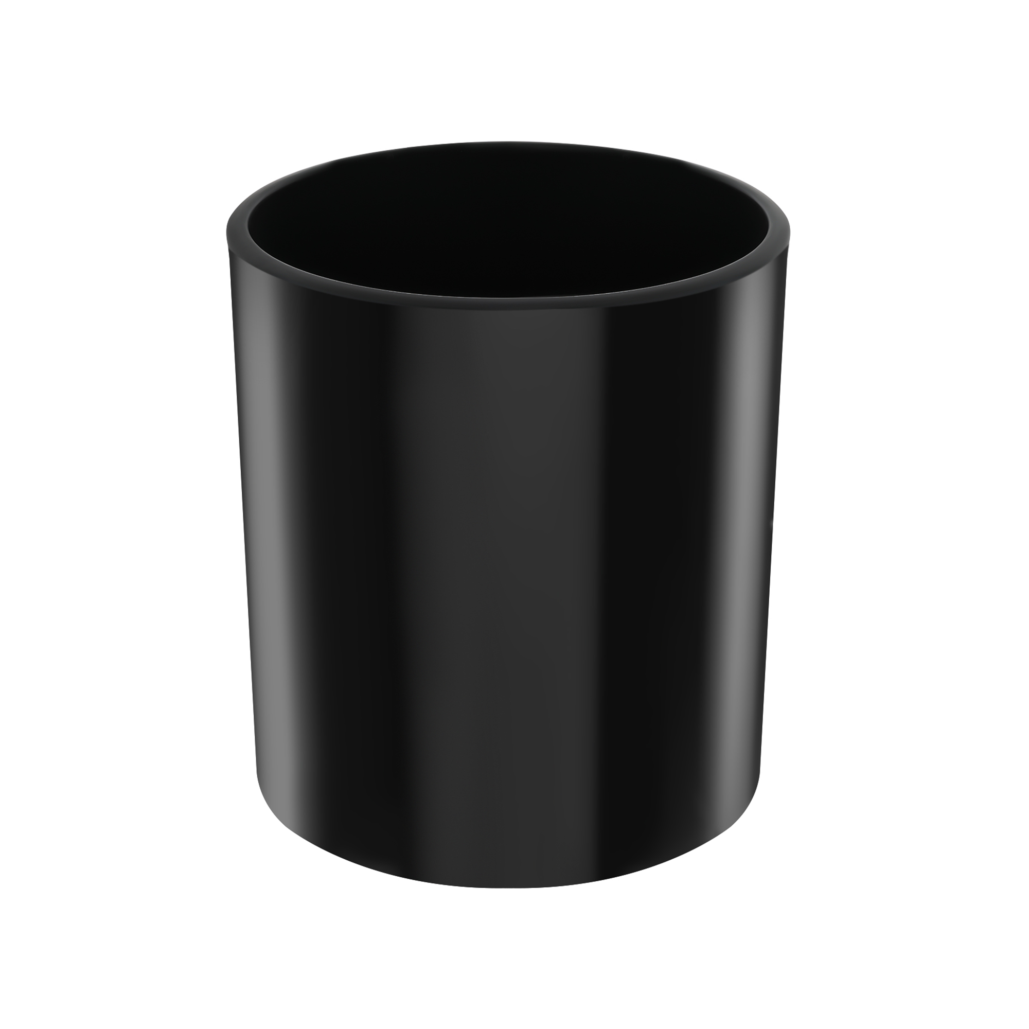 Pojemnik szklany do świec Czarny Połysk 300 ml