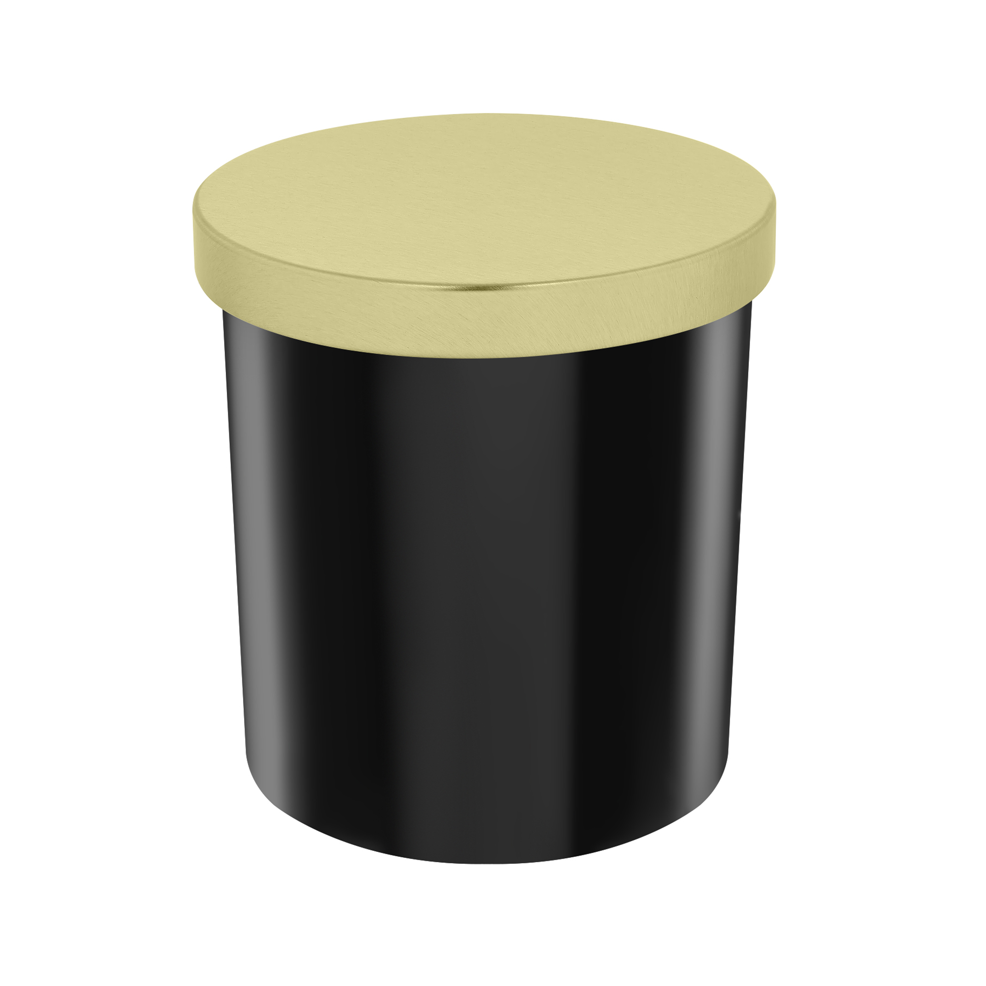 Pojemnik szklany do świec Czarny Połysk 300 ml