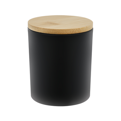 Pojemnik szklany do świec Czarny Mat 300 ml